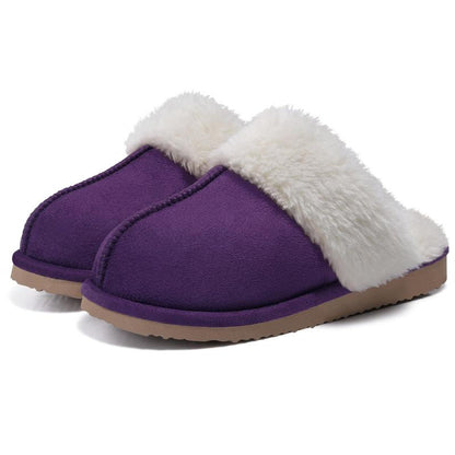 KIDMI Women's Memory Foam Fuzzy Slippers with Waterproof Upper - Trendy Indoor and Outdoor Autumn/Winter House Shoes