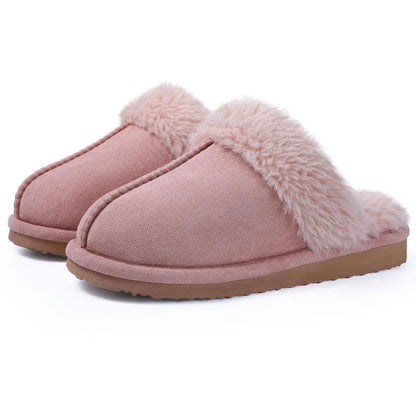 KIDMI Women's Memory Foam Fuzzy Slippers with Waterproof Upper - Trendy Indoor and Outdoor Autumn/Winter House Shoes