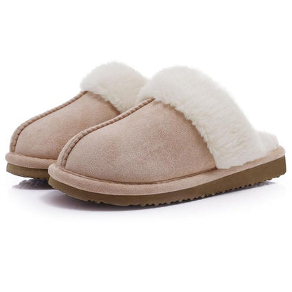 KIDMI Women's Memory Foam Fuzzy Slippers with Waterproof Upper - Trendy Indoor and Outdoor Autumn/Winter House Shoes