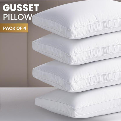 Experience Unmatched Comfort with Utopia Bedding King & Queen Gusseted Pillows - Set of 2 Soft, Durable Memory Foam for Your Best Sleep Yet