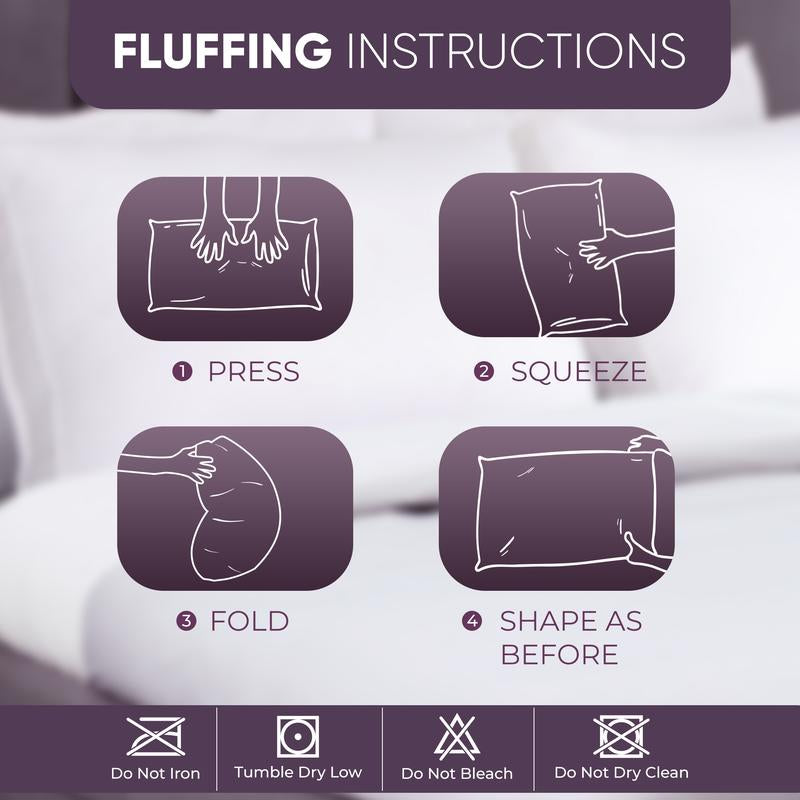 Experience Unmatched Comfort with Utopia Bedding King & Queen Gusseted Pillows - Set of 2 Soft, Durable Memory Foam for Your Best Sleep Yet