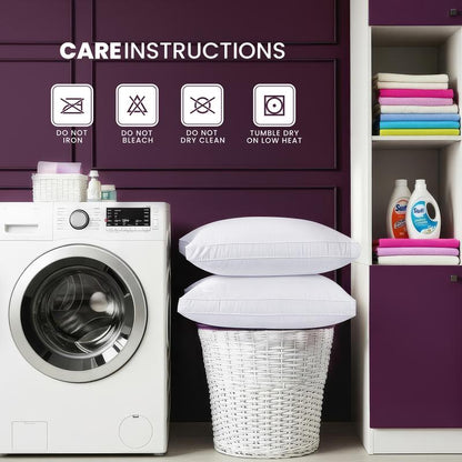 Experience Unmatched Comfort with Utopia Bedding King & Queen Gusseted Pillows - Set of 2 Soft, Durable Memory Foam for Your Best Sleep Yet